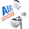 AirJet-500 3-in-1 High Pressure 34-setting Luxury Shower Combo with High-Velocity Flow Accelerator(TM) for More Power with Less Water! Extra-long 6 foot Stainless Steel Hose. All-Chrome Finish view 2