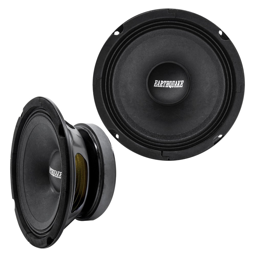 Earthquake Sound PR-EQ68 6.5-inch 8-Ohm Cloth Surround Speakers - Open Basket, 200 Watts Max (Pair)