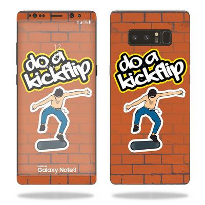 MightySkins Skin Compatible with Samsung Galaxy Note 8 - Kickflip | Protective, Durable, and Unique Vinyl Decal wrap Cover | Easy to Apply, Remove, and Change Styles | Made in The USA