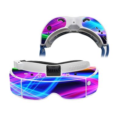 MightySkins Skin Compatible with Fat Shark Dominator V3 - Light Waves | Protective, Durable, and Unique Vinyl Decal wrap Cover | Easy to Apply, Remove, and Change Styles | Made in The USA