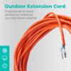 KMC 50ft 16AWG Outdoor Extension Cord, SJTW 16/3 Lighted Power Cord, Bright Orange, ETL Certified (50ft/15.24m) view 3