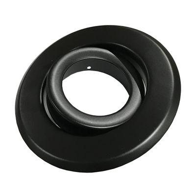 4-Inch Line Voltage Trim Recessed Light fit Halo/Juno, Adjustable Gimbal Ring (Black)
