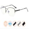 CessBlu Bendable Memory Titanium,Blue Light Blocking,Half-Rim Computer Reading Glasses(Black) +1.75 view 2