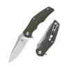QSP Pangolin Folding Pocket Knife, 3.75" D2 Stonewash Blade EDC Knife, Green G10 Handle, Liner Lock, Ceramic Ball Bearings, SS Clip view 1