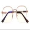 CessBlu Bendable Memory Titanium,Blue Light Blocking,Half-Rim Computer Reading Glasses(Gold) +3.5 view 1