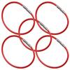 Aeroflex - 6" Inch Red Steel Key Rings/Checklist Rings - 1.91" Diameter (250 Pack) view 1