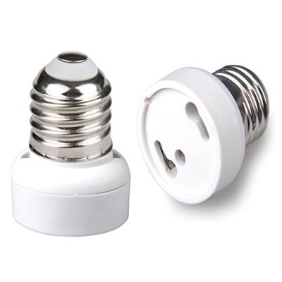 E-Simpo 3pcs E26 to Gu24 Adapter E26 to Gu24 Lamp Base Socket Holder Converter UL Approval