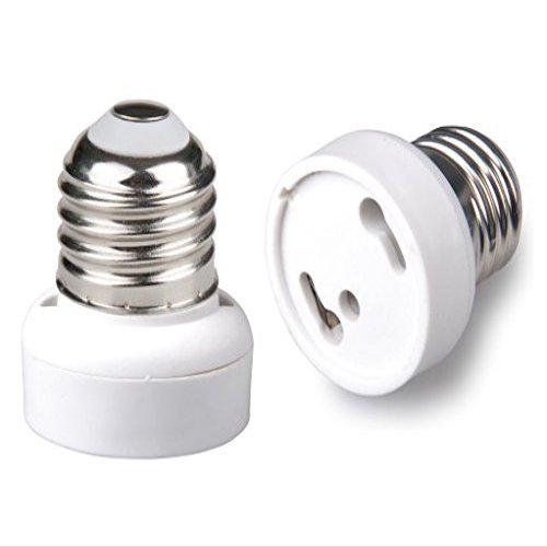 E-Simpo 3pcs E26 to Gu24 Adapter E26 to Gu24 Lamp Base Socket Holder Converter UL Approval