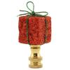 Red Lamp Finial 2.25" h view 1