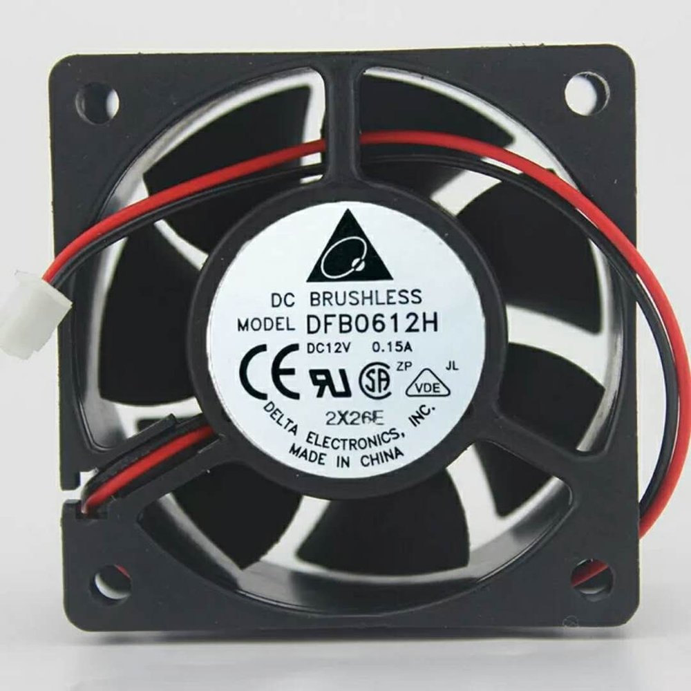 For Delta DFB0612H 6025 6CM Ultra quiet chassis fan 12V 0.15A double ball