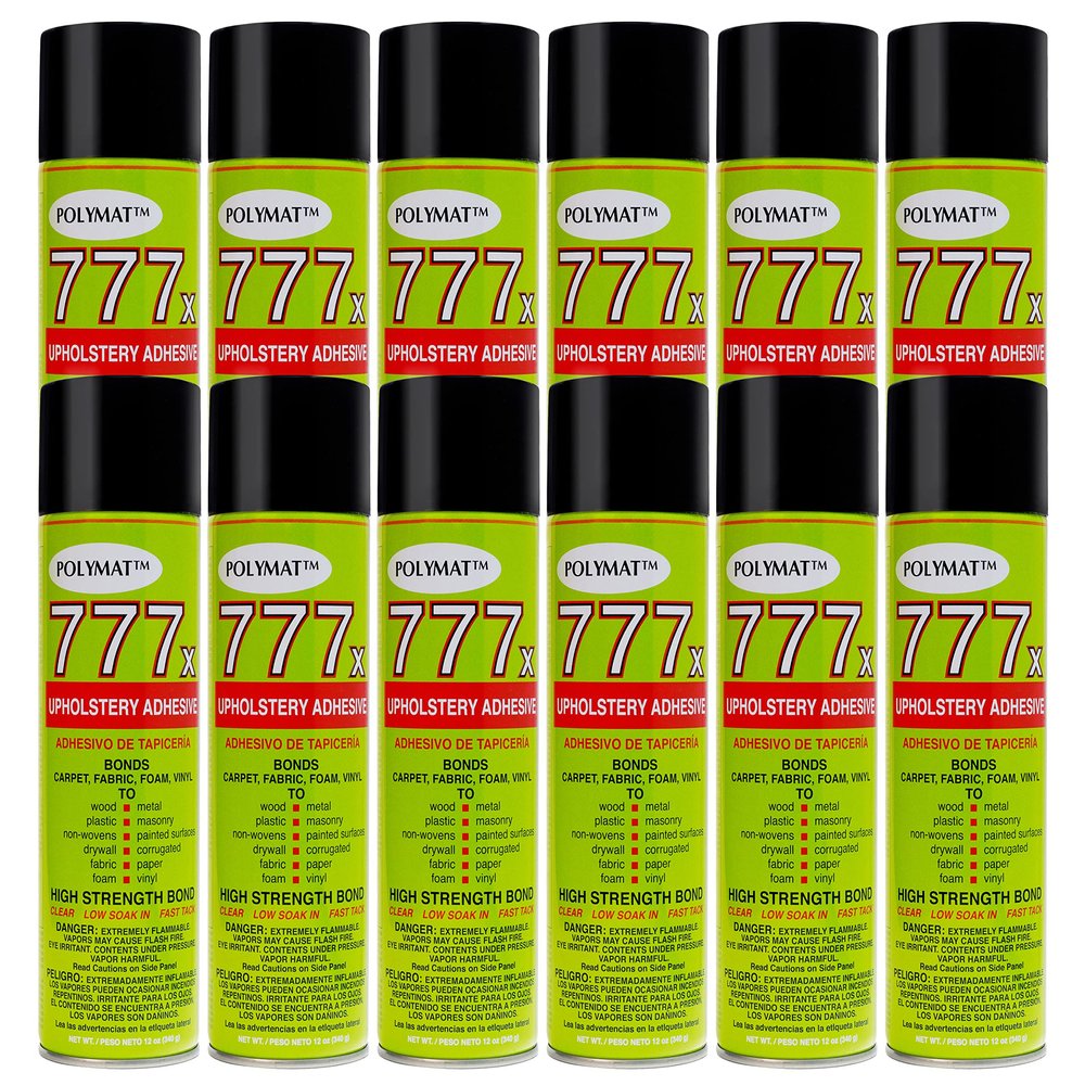12 Polymat 777 Speaker Box Carpet Fabric Liner Spray Glue Adhesive Instant Tack