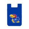 Guard Dog Silicone Credit Card Holder/Phone Wallet - Kansas Jayhawks view 1