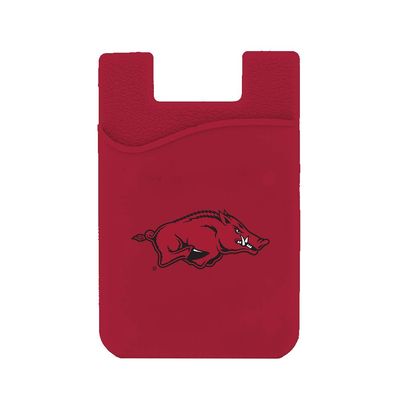 Guard Dog Silicone Credit Card Holder/Phone Wallet - Arkansas Razorbacks