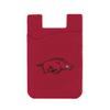 Guard Dog Silicone Credit Card Holder/Phone Wallet - Arkansas Razorbacks view 1
