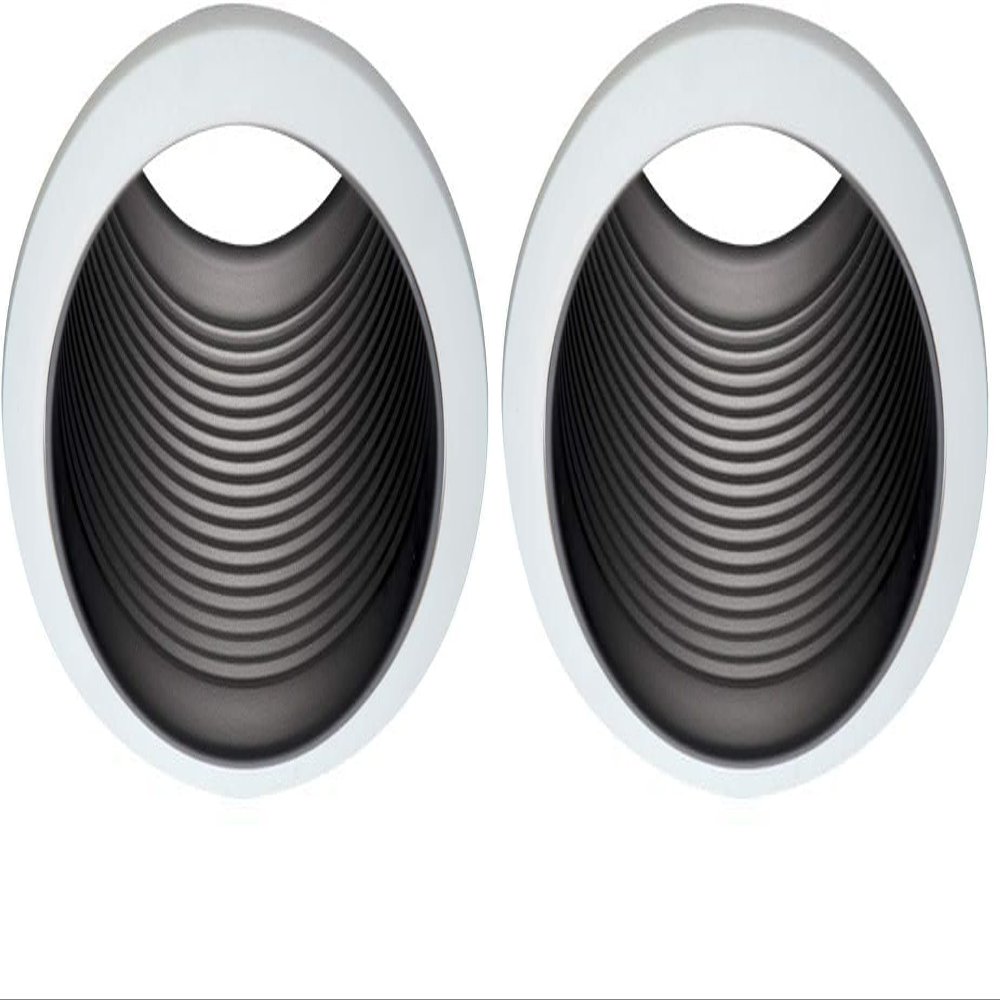 HALO 6100BB 6" White Recessed Lighting Trim Rings (Narrow and Oversized, Set of 2)