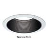 HALO 6100BB 6" White Recessed Lighting Trim Rings (Narrow and Oversized, Set of 2) view 2