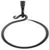 Stur-De Wrought Iron Towel Ring - Handmade Rustic Wall Holder view 1