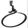 Stur-De Wrought Iron Towel Ring - Handmade Rustic Wall Holder view 3