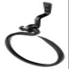 Stur-De Wrought Iron Towel Ring - Handmade Rustic Wall Holder view 4