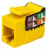 CAT6 RJ45 Keystone Jack, V-Max Series - Yellow Color - (50 Pack) view 1