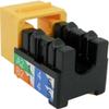 CAT6 RJ45 Keystone Jack, V-Max Series - Yellow Color - (50 Pack) view 2