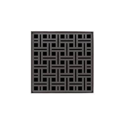 Infinity Drains V 5 ORB - 5 Strainer - Weave Pattern & 2" Throat for V 5, VD 5, VDB 5 in oil rubbed bronze