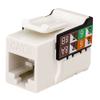 CAT6 RJ45 Keystone Jack, V-Max Series - White Color - (50 pack) view 1