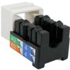 CAT6 RJ45 Keystone Jack, V-Max Series - White Color - (50 pack) view 2