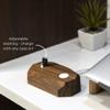 Oakywood - 2in1 Wood Docking Station Compatible with Apple Watch, Compatible with iPhone - Dual Charging Station, 1 x Lightning USB-A Connector Included - Combo Dock - Walnut view 4