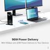 Plugable 13-in-1 USB C Docking Station 4K Triple Monitor with 100W Power Delivery | USB C Dock for Windows, Mac, ChromeOS, Thunderbolt | Driver Required | 3X HDMI and 3X DisplayPort (UD-ULTC4K) view 4