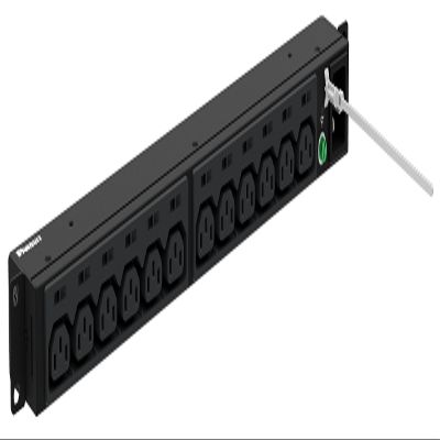 Panduit P12B46M G5 Basic PDU with Power Cord, Horizontal Mounted, 20A, 208V Single Phase