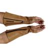 Arm Chaps Leather Protective Sleeves Arm Guard - Prevent Cuts, Scratches & Bruises - Genuine Cowhide - Ideal for Gardening & Construction - Left & Right Form-Fitting. Brown (1 Pair/Large). view 1