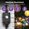 Fosmon 24 Hour Outdoor Timer Outlet Waterproof, Mechanical Timer, 1 Outlet view 2
