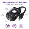 Fosmon 24 Hour Outdoor Timer Outlet Waterproof, Mechanical Timer, 1 Outlet view 3