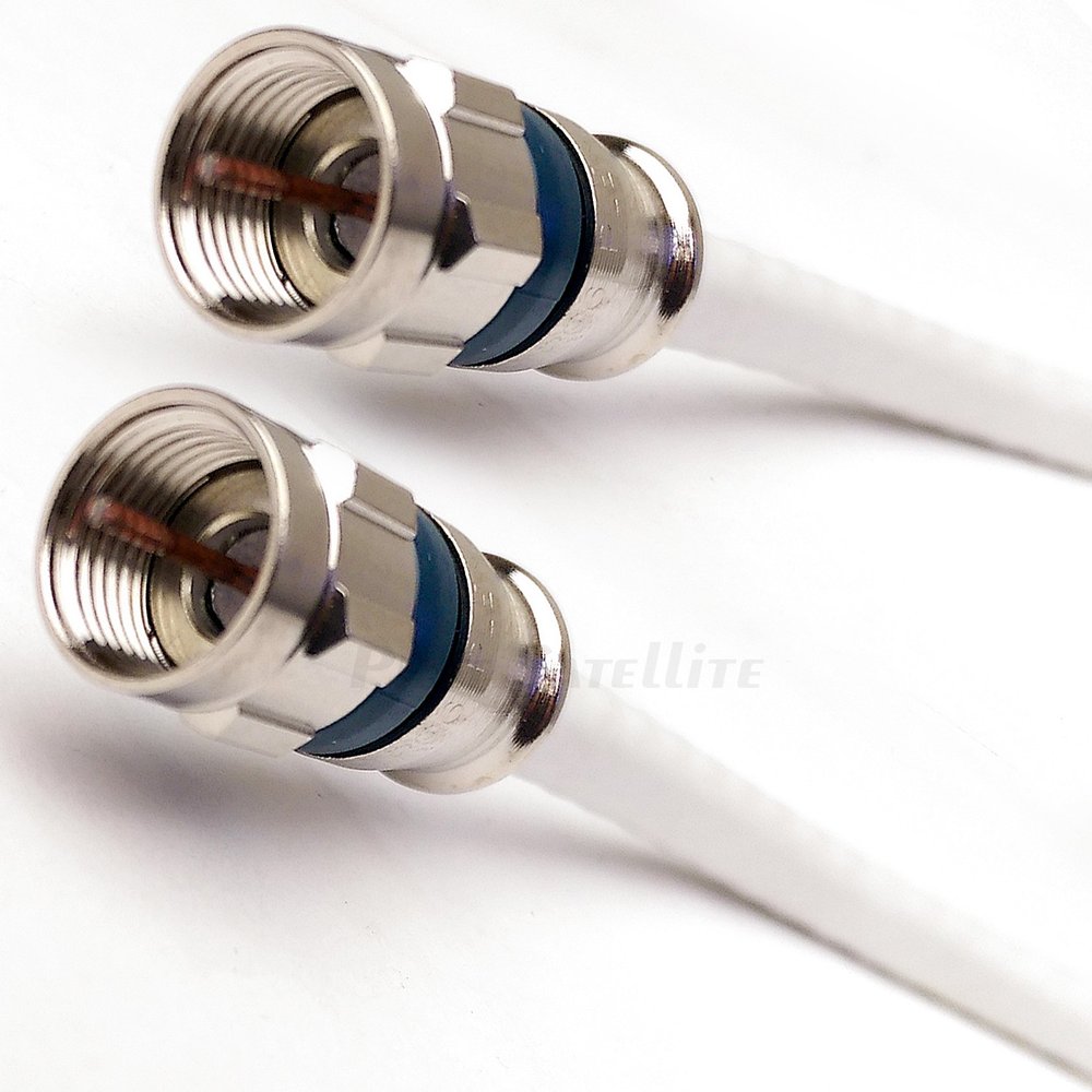 PHAT SATELLITE 165ft Plenum RG6 COAXIAL Cable 3Ghz 75 Ohm UL ETL Belden PPC Plenum Compression Connector Commercial Rated Anti-Static Non-Toxic SMOKELESS Certified Cable Assembled in USA INTL