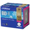 Victor VBR130RP20J1 BD-R 25GB Blu-ray Discs, 20 Sheets, White Printer, Single Sided Layer, 1-6x Speed, 1 view 1