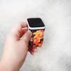 Orange Camo Band Apple Watch Band 38mm 40mm 42mm 44mm,Series 5 Series 4 Series 3 Series 2 Series 1,Hand-Stitched Handmade Apple Watch Leather view 2