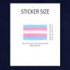 Transgender Pride Stickers on a Roll - Rectangle Shaped (250 Stickers) - Support LGBT Causes view 3