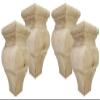 Highland Manor Wood Products Square Crenshaw Bun Foot - 4 1/2" Tall x 3 3/8" Wide (Maple) (Set of 4) view 1