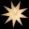 9 Pointed White Paper Star Light with 12 Foot Power Cord Included view 3
