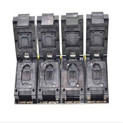ALLSOCKET eMMC/eMCP-6in1 SD Adapter Kit BGA153/169,BGA162/186,BGA221, BGA529 Socket FBGA Flash Mobile Memory eMMC Programming Chip-Off Data Extractor Reader(4pcs/Kit)