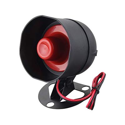 EASYGUARD SC6T Universal Replacement Siren 6 Tone Alarm Loudspeaker Electronic Horn Compatible with Car Alarm DC12V 15W 120DB
