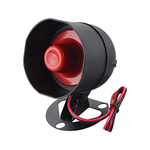 EASYGUARD SC6T Universal Replacement Siren 6 Tone Alarm Loudspeaker Electronic Horn Compatible with Car Alarm DC12V 15W 120DB
