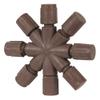 Vickerman Single Mold LED Set Brown Coaxial 8-Way Splitter, 2/Bag, CSA/us Listed view 2
