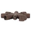 Vickerman Single Mold LED Set Brown Coaxial 8-Way Splitter, 2/Bag, CSA/us Listed view 3