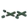 Vickerman Single Mold LED Set Green Coaxial X Splitter 6/Bag, CSA/us Listed. view 1