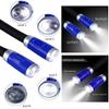 Betensh Rechargeable LED Book Light, Neck Hug Light Reading Lamp Relaxed Reading in Bed, 3 Brightness Levels, 2 Flexible Soft Silicone Arms Comfortable Wear. Perfect for Bookworms & Crafts, Blue view 2