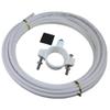 Drain Saddle Valve with 1/4 inch Quick Connect for Under-sink Reverse Osmosis (RO) Systems, 6 feets 1/4 inch Tubing Hose Pipe for RO Water Filter System (white pipe) view 1