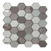 Mosaic Stone & Tile Hybrid Hexagon Series - Silver Shimmer - SKU #: DC0009 view 1