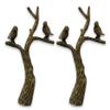 Royal Designs, Inc. Small Birds in Tree Lamp Finial, Antique Brass, Decorative Replacement Finial for Table or Floor Lamps, 2-Pack view 1